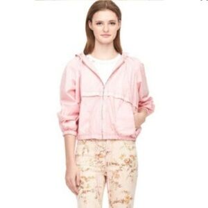 Rebecca Taylor La Vie Pink Parachute Poplin Cotton Jacket XS